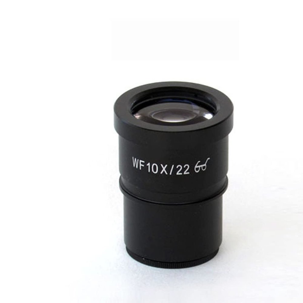 Microscope Accessories Kit 1PC WF10x WF20x Mounting Size 30.5mm Stereo Microscope Eyepiece Ocular Lens with Micrometer High Eye Point Wide Angle Eyepieces Microscope Slides(WF10X-22mm1PC)