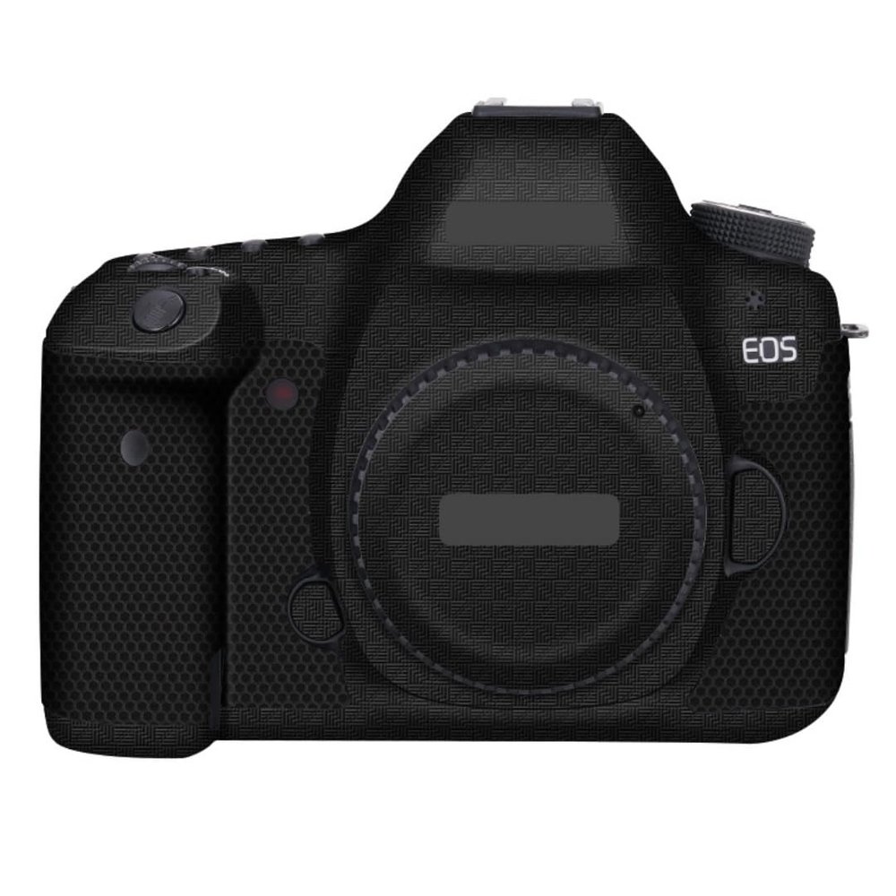 5D S Anti-Scratch Camera Cover Skin Sticker for Canon EOS 5DS Camera Protector Film Skin Decals(Armor Fiber Black)