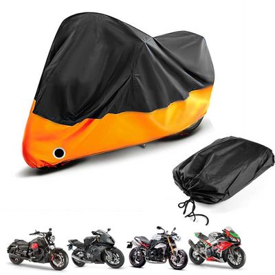 Motorcycle Cover for BMW F800GS F800 GS F 800 GS Durable Waterproof All Season Outdoor Moped Cover Breathable Tear Resistant Protection Accessories,Black Blue (Blackorange)
