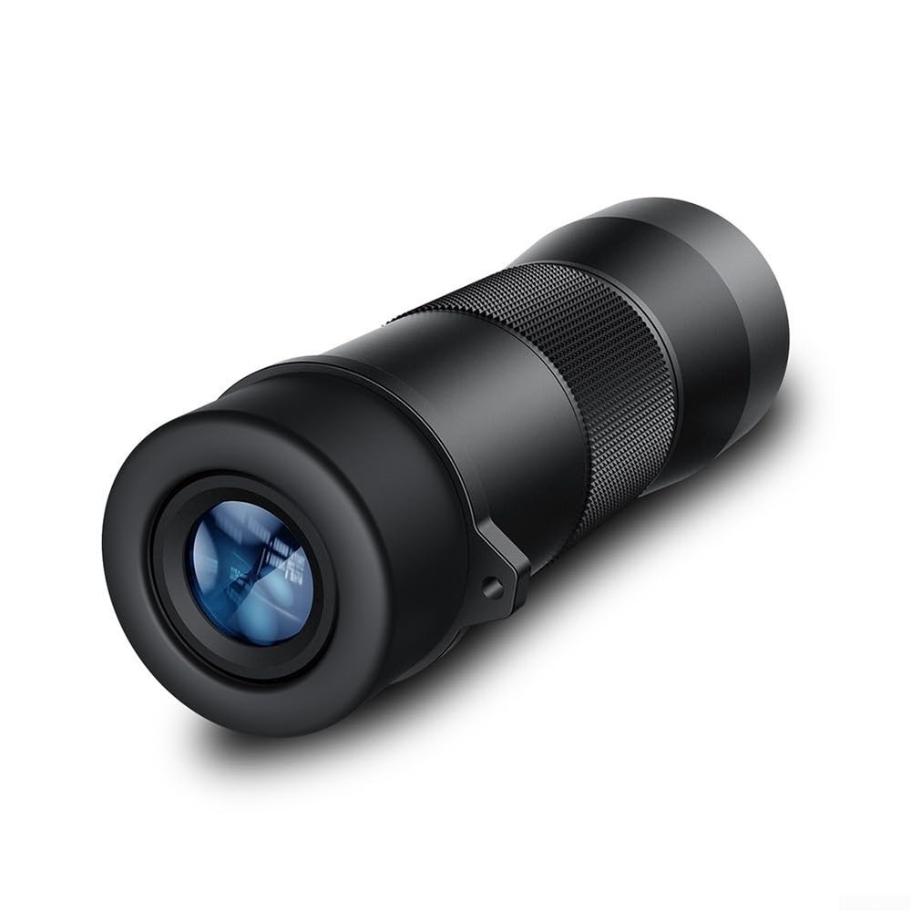 8x42 10x42 HD Monocular Telescope with Nitrogen-Filled IPX7 Waterproof Construction and Metal Body for BirdWatching, Hiking, Camping, Mountaineering, Wildlife Observation, Black(8x42)