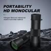 8x42 10x42 HD Monocular Telescope with Nitrogen-Filled IPX7 Waterproof Construction and Metal Body for BirdWatching, Hiking, Camping, Mountaineering, Wildlife Observation, Black(8x42) view 2