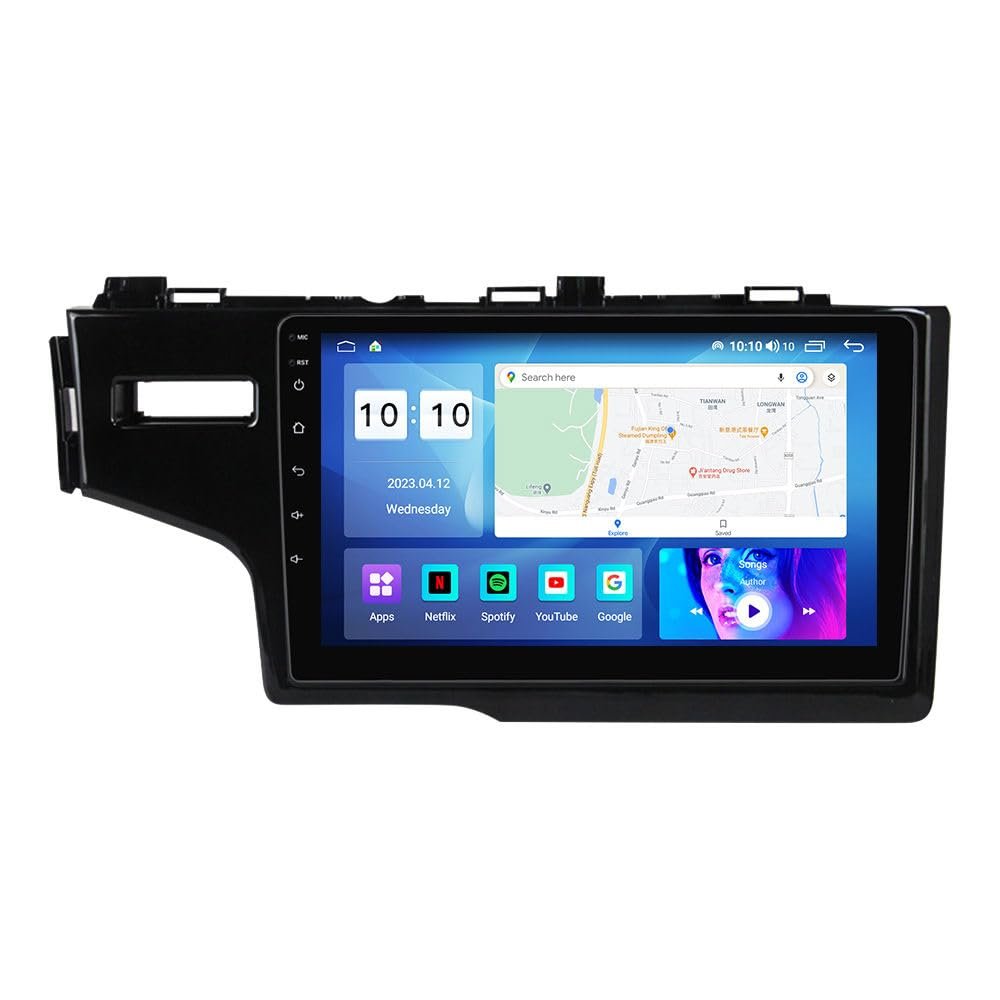 Android car Radio for Honda Jazz Fit 2014-2015,9 inch Car Stereo Touch Screen Upgrade with Wireless CarPlay/Android Auto GPS Navigation WiFi FM Radio Head Unit,2G+32G