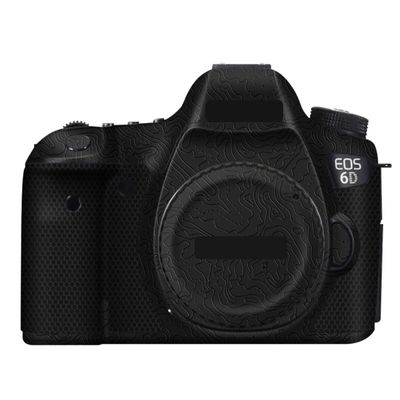 6D Anti-Scratch Camera Skin Wrap Sticker Vinyl Protective Film Body Protector Coat Decals Cover for Canon EOS 6D(Contour Black Glossy)
