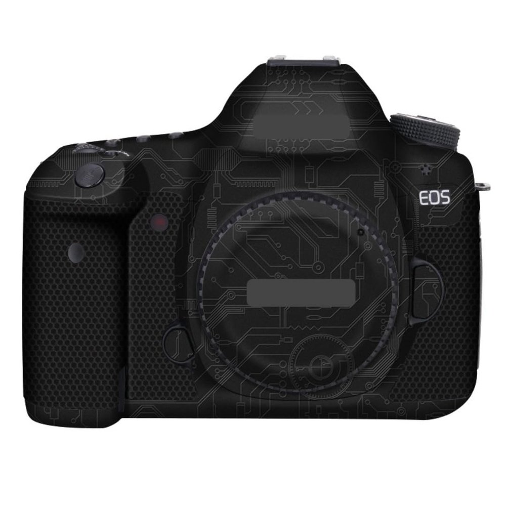 5D SR Camera Cover Skin Sticker for Canon EOS 5DSR Camera Protector Film Skin Anti-Scratch Protective Decoration(Circuit Black)