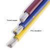 2000ft Roll 16-30 AWG UL1569 Hook-Up Wire, PVC Insulated Stranded Copper Wire, 300V 105, Flexible for Appliances, Lighting with Electrical Insulation Tape(2000FT(2 ROLL),18AWG) view 2