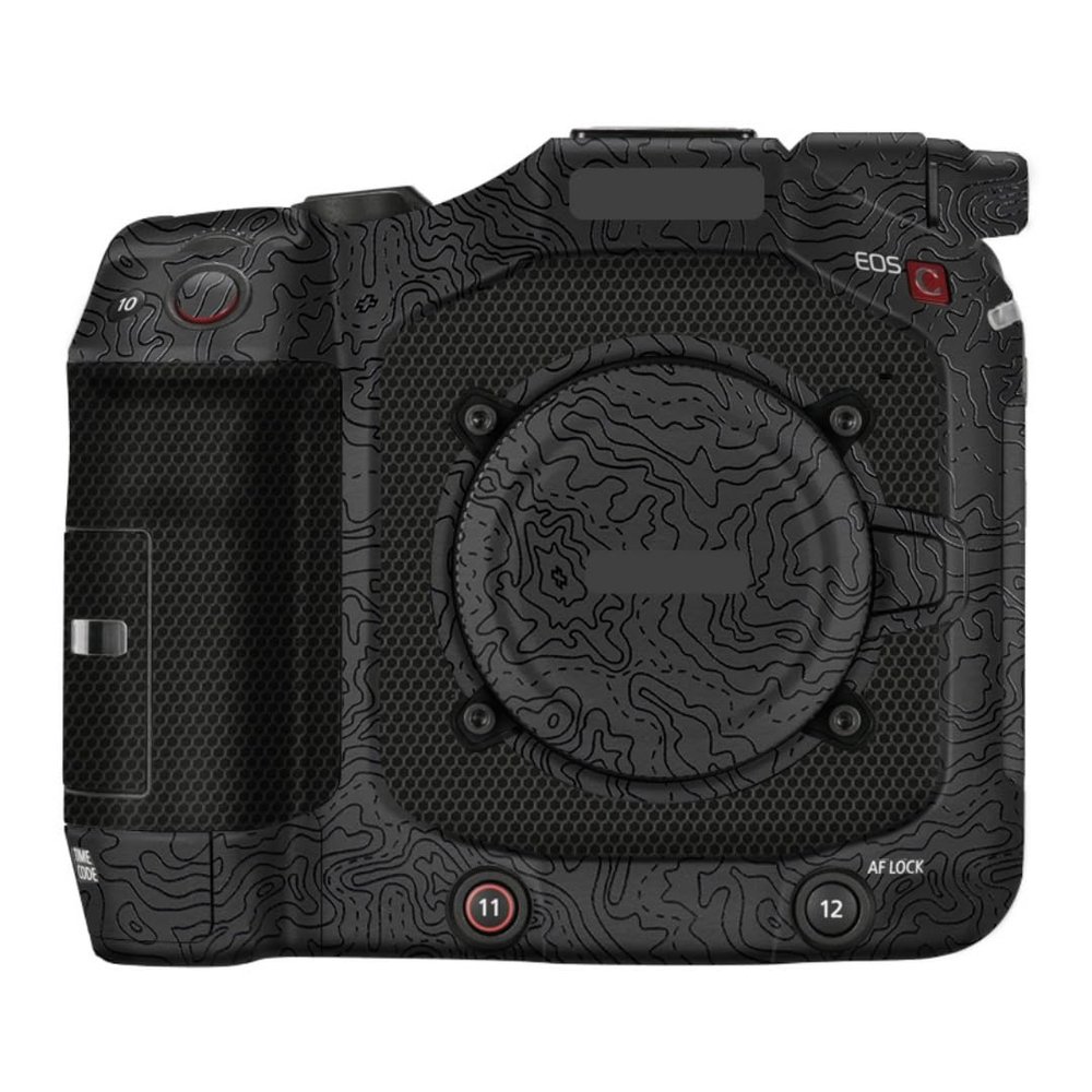 C 80 Premium Camera Premium Sticker Protective Film Anti-Scratch Skin for Canon EOS C80(Contour Black Glossy)