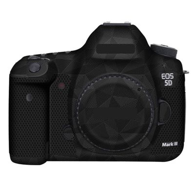 5DIII Anti-Scratch Camera Cover Skin Sticker for Canon EOS 5D Mark III Camera Protector Film Skin Decals(Triangle Black)