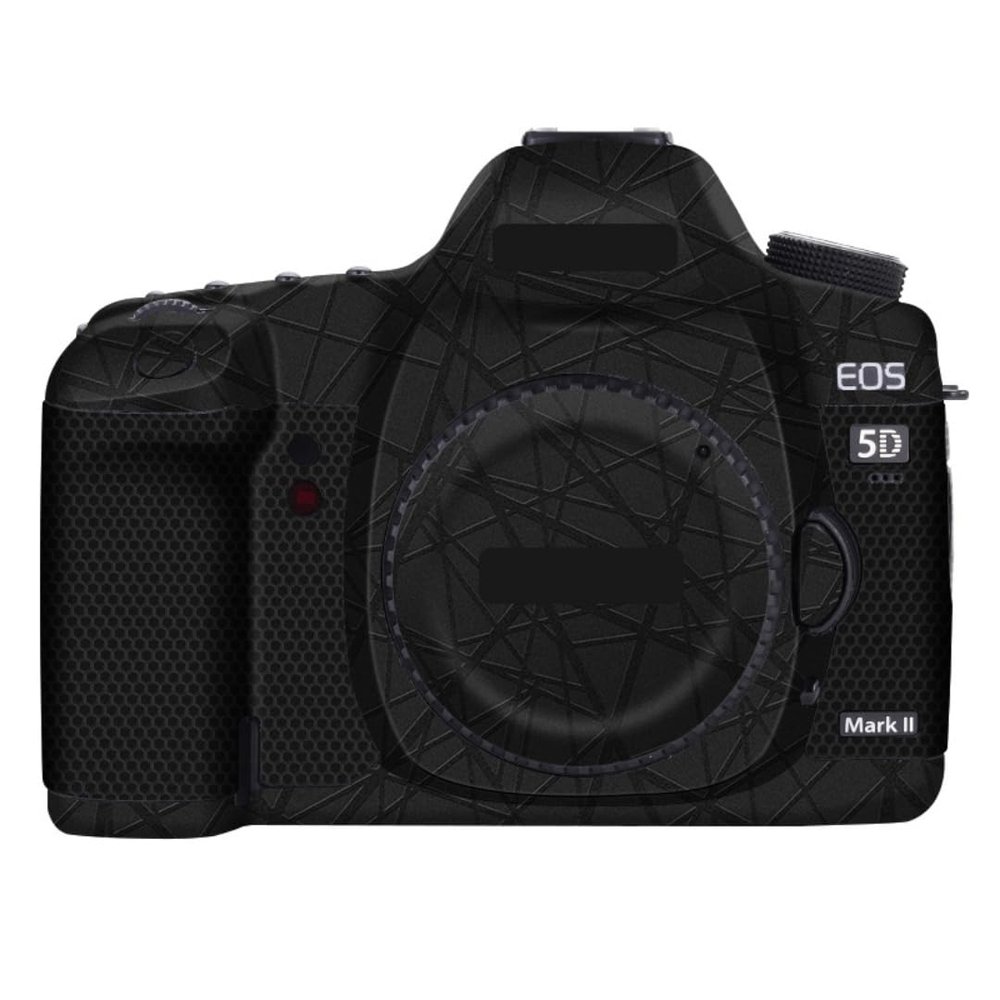 5DII Camera Skin Wrap Anti-Scratch Sticker Coat Vinyl Protective Film Body Protector Decals Cover for Canon EOS 5D Mark II (Cross Ultra Black)