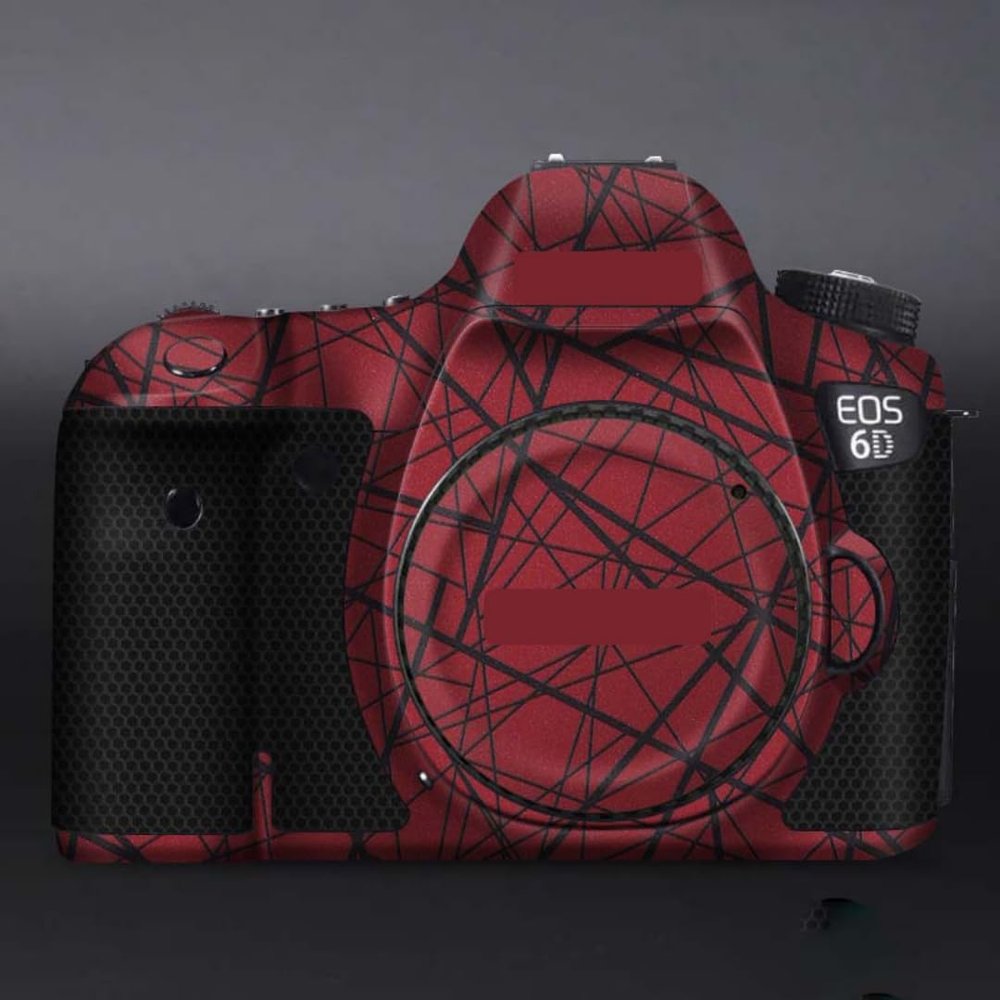 6D Anti-Scratch Camera Skin Wrap Sticker Vinyl Protective Film Body Protector Coat Decals Cover for Canon EOS 6D(Knight Red)