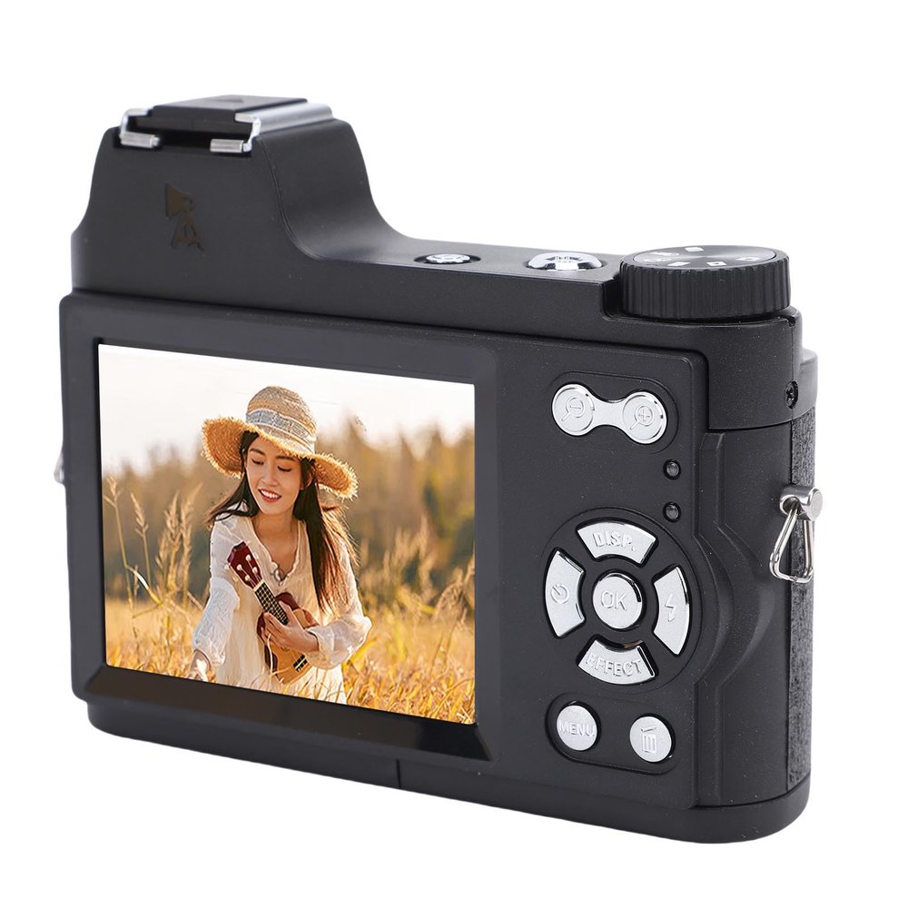 Zunate 4K Mirrorless Digital Camera for Photography, 48MP Vlogging Cameras with 18X Digital Zoom, Manual Focus Video Camera with Non Slip Grip, Compact Vlog Travel Camara