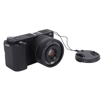 Bewinner 4K Digital Camera for Photography, 64MP Vlogging Camera with 3" Flip Screen, LED Fill Light, 20x Zoom Anti Shake Mirrorless Video Cameras for Beginner (Black)