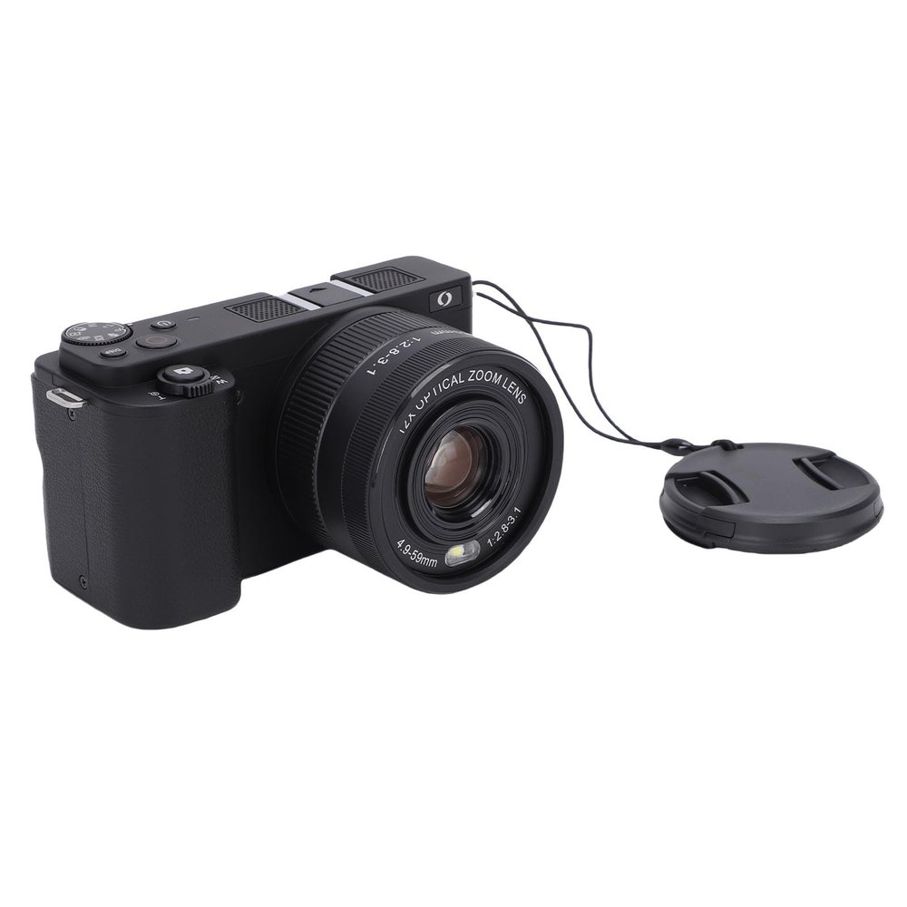 Bewinner 4K Digital Camera for Photography, 64MP Vlogging Camera with 3" Flip Screen, LED Fill Light, 20x Zoom Anti Shake Mirrorless Video Cameras for Beginner (Black)