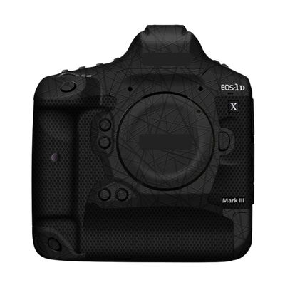 1DXIII Anti-Scratch Camera Sticker Coat Wrap Protective Film Body Protector Skin Cover for Canon EOS-1D X Mark III(Cross Ultra Black)