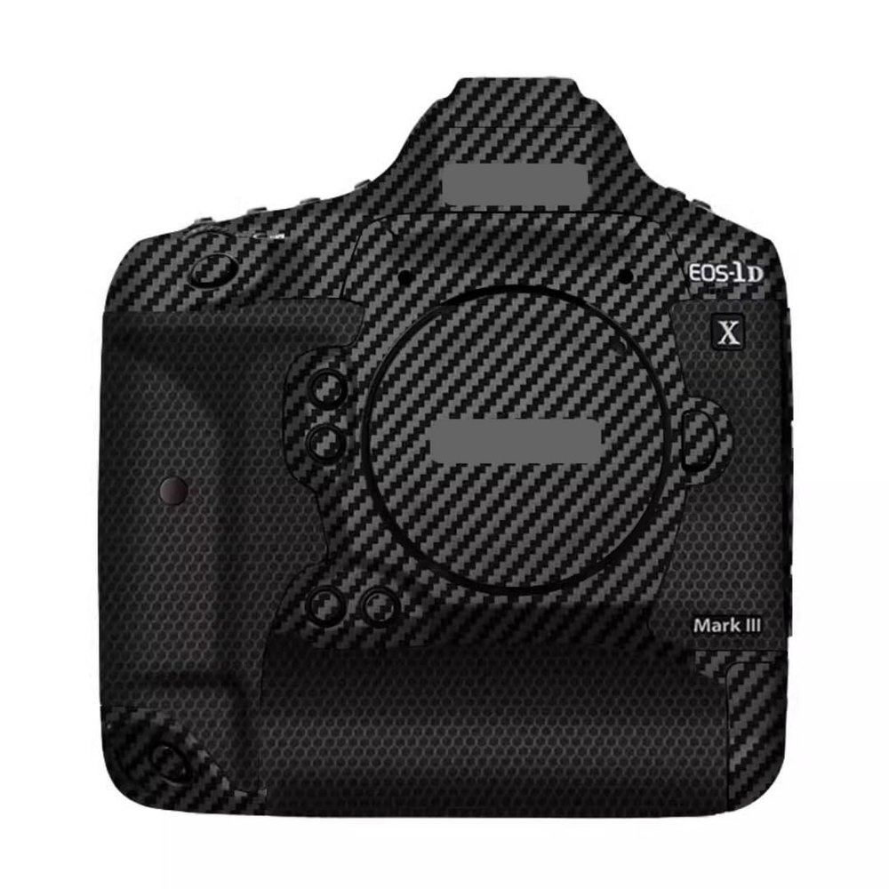 1DXIII Anti-Scratch Camera Sticker Coat Wrap Protective Film Body Protector Skin Cover for Canon EOS-1D X Mark III(Carbon Fiber Black)