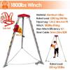 GDMEPMU Rescue Tripod Heavy Duty Fire Fighting Tripod Confined SpaceConfined Space Tripod Limited Space Rescue Stand with Safe Belt, Wellhead Confined Space Tripod, Adjustable Height Resc view 3