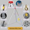 GDMEPMU Rescue Tripod Heavy Duty Fire Fighting Tripod Confined SpaceConfined Space Tripod Limited Space Rescue Stand with Safe Belt, Wellhead Confined Space Tripod, Adjustable Height Resc view 4