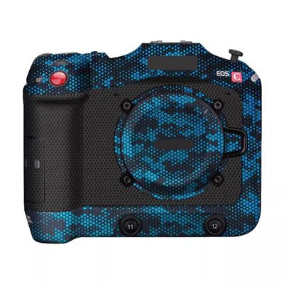 C 70 Anti-Scratch Camera Skin for Canon EOS C70 Vinyl Wrap Cartoon Film Body Protector Coat Photography Accessories Sticker(Mamba Blue)