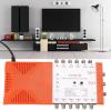 Heayzoki 12 Channel Distribution Amplifier, IRS Cascading Splitter with 4G LTE Filter and Low Noise Figure, for TV CATV System Home Professional Studio (US Plug 110120V) view 3