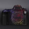 6D Anti-Scratch Camera Skin Wrap Sticker Vinyl Protective Film Body Protector Coat Decals Cover for Canon EOS 6D(Splash Rainbow Black) view 1
