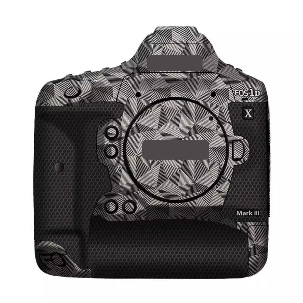 1DXIII Anti-Scratch Camera Sticker Coat Wrap Protective Film Body Protector Skin Cover for Canon EOS-1D X Mark III(Triangle Titanium)