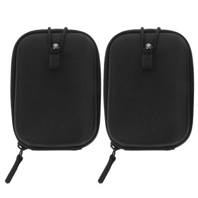 Abaodam 2pcs Golf Rangefinder Case: EVA Storage Bag with Clip On Belt Loop - Anti Shock Water Resistant Protective Cover for Golf GPS Small Electronics