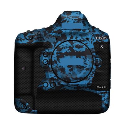 1DXIII Anti-Scratch Camera Sticker Coat Wrap Protective Film Body Protector Skin Cover for Canon EOS-1D X Mark III(Knight Blue)