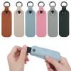 Classicseali 6PCS USB Storage Case,USB Flash Drive Case, Leather Thumb Drive Cases Holder Keychain, Portable Storage Carrying USB-Cases with Keychain, Multi-Color view 1