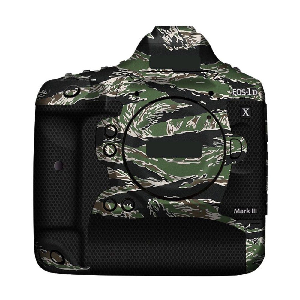 1DXIII Anti-Scratch Camera Sticker Coat Wrap Protective Film Body Protector Skin Cover for Canon EOS-1D X Mark III(Tiger Stripe Camo)
