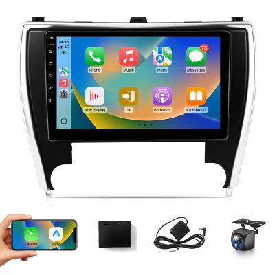 XGU Car Stereo for Toyota Camry 2015 2016 2017 Radio, Wireless Carplay Android Auto,10.1inch IPS Touch Screen for Camry Headunit with Mirrorlink FM RDS DSP GPS WiFi Bluetooth Backup Camera(2G+32G)