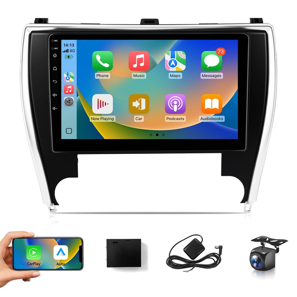 XGU Car Stereo for Toyota Camry 2015 2016 2017 Radio, Wireless Carplay Android Auto,10.1inch IPS Touch Screen for Camry Headunit with Mirrorlink FM RDS DSP GPS WiFi Bluetooth Backup Camera(2G+32G)