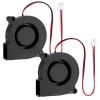 2 PCS 50mm X 15mm Blower Fan, Black 12v Blower High Speed DC Brushless Cooling Turbo Fan for 3D Printer Humidifier Accessory view 1