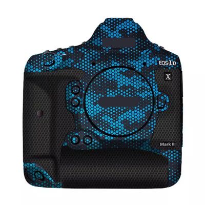 1DXIII Anti-Scratch Camera Sticker Coat Wrap Protective Film Body Protector Skin Cover for Canon EOS-1D X Mark III(Mamba Blue)