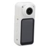 Thumb Action Camera, Mini Body 2.7K 180 Lens Angle HD Display Portable Vlogging Camera,Wearable Pocket Vlogging for Cycling (White) view 1