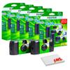 FUJIFILM QuickSnap Flash 400 One-Time-Use Disposable Camera with Flash (5X 2 Pack) Bundle with Microfiber Cleaning Cloth view 1
