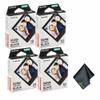 FUJIFILM INSTAX Square Black Instant Film (40 Exposures) Bundle with Microfiber Cleaning Cloth view 1