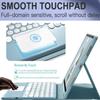 AnMengXinLing Keyboard Case for iPad 9th/8th/7th Generation 10.2 Inch with Pencil Holder, Magnetic Detachable Keyboard with Multi-Touch Trackpad for iPad 10.2 2021/2020/2019,Blue view 4