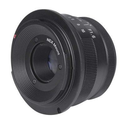 Tbest NEWYI 35mm F1 6 Large Aperture Manual Focus Lens for Mirrorless Cameras Black Silver Optical Glass Alloy Fixed Photography Enthusiasts (M4/3 Port)