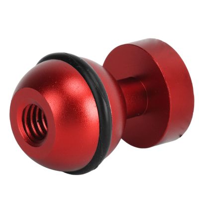 Tbest Diving Light Ball Head Premium Aluminium Alloy Hard Coating Anodizing Small Lightweight Durable Underwater Flashlight for Swimming Camera Accessories (Red)