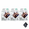 FUJIFILM INSTAX Square White Marble Instant Film (30 Exposures) Bundle with Microfiber Cleaning Cloth view 1