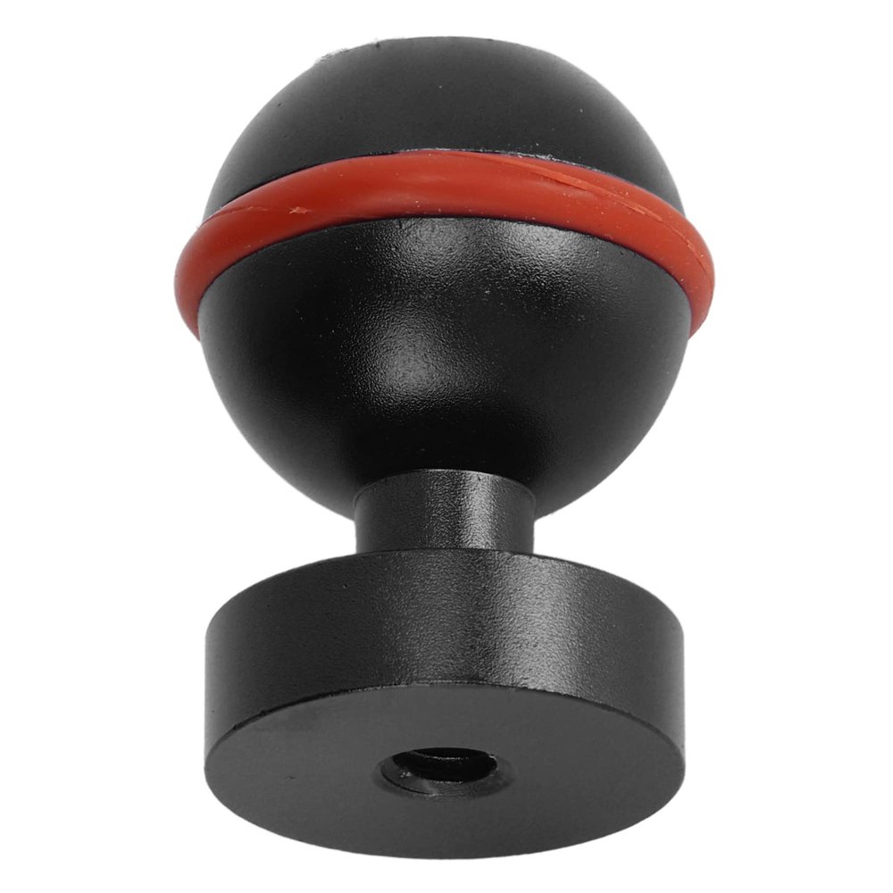 Tbest Diving Light Ball Head Premium Aluminium Alloy Hard Coating Anodizing Small Lightweight Durable Underwater Flashlight for Swimming Camera Accessories (Black)