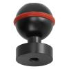 Tbest Diving Light Ball Head Premium Aluminium Alloy Hard Coating Anodizing Small Lightweight Durable Underwater Flashlight for Swimming Camera Accessories (Black) view 1
