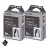 FUJIFILM INSTAX MINI Monochrome Instant Film (20 Exposures) Bundle with Microfiber Cleaning Cloth view 1