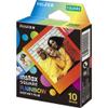 Fujifilm Square Instant Film Variety Pack  Rainbow, Sunset, Monochrome, Black, White Marble  5 Styles, 10 Sheets Each  Compatible with Instax Square Cameras (Rainbow / 10 Sheets) view 1