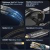 Zelcaum USB C Thunderbolt 5 Cable 120Gbps Bandwidth, 80Gbps Date, 16K 8K 4K Video Sync Display, 240W Fast Charging, Fully Compatible with Thunderbolt 4/3, Type USB-C, USB4 / Gen4 Devices 10FT view 3