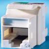 KS5EA-13 | Category 5e Keystone Jack 8-Position, 180 Exit, Electrical Ivory, Single Pack view 1