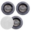 OSD Audio ACE870 3Pack 8 Angled Trimless LCR inCeiling Speakers  175W CarbonFiber Woofer, Pivoting Tweeter, Dolby Atmos Ready view 1