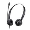 Adesso Xtream P4 USB C Headset with Microphone TAA Compliant Made in Taiwan Dual Connector Business Communication Headset Mute Volume Answer End Call Controls Windows Mac Compatible view 2
