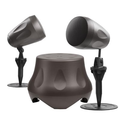 OSD Audio Immersive Outdoor Audio System Forza 10" 300W Floor Subwoofer & (2) 6.5" 80W Pendant Landscape Speakers, Powerful Sound for Patios & Pools