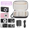 Ainiv Digital Camera Case, Small Camera Case, Compact Camera Pouch for Sony, Casio, Canon, Panasonic, Travel Cameras Storage Holder for Accessories SD Card (Black) view 3