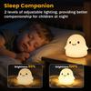 Daixinde Ghost Night Light for Kids, Cute Squishy Silicone Ghost Lamp, 50-Hour Rechargeable Bedside Light with Tap Control, 2 Brightness Levels, 30-Min Auto-Off Timer, Halloween Gifts view 2